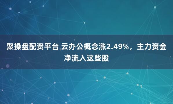 聚操盘配资平台 云办公概念涨2.49%，主力资金净流入这些股