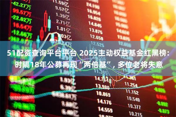 51配资查询平台平台 2025主动权益基金红黑榜: 时隔18年公募再现“两倍基”, 多位老将失意